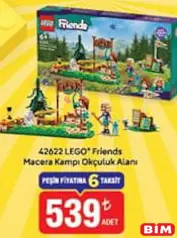 LEGO 42622 FRİENDS MACERA KAMPI OKÇULUK ALANI fiyat ve kampanya bilgisi